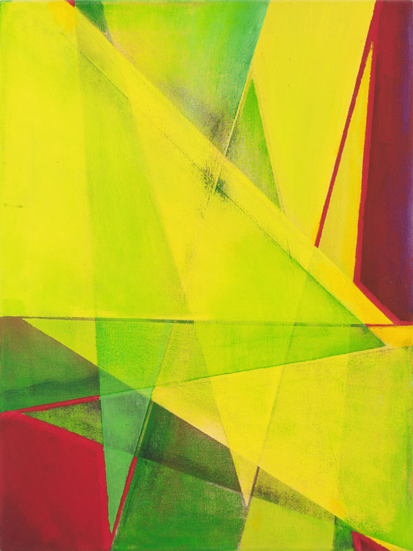 Geometric Abstraction #14, 2014, acrylic on canvas, 24" x 18"